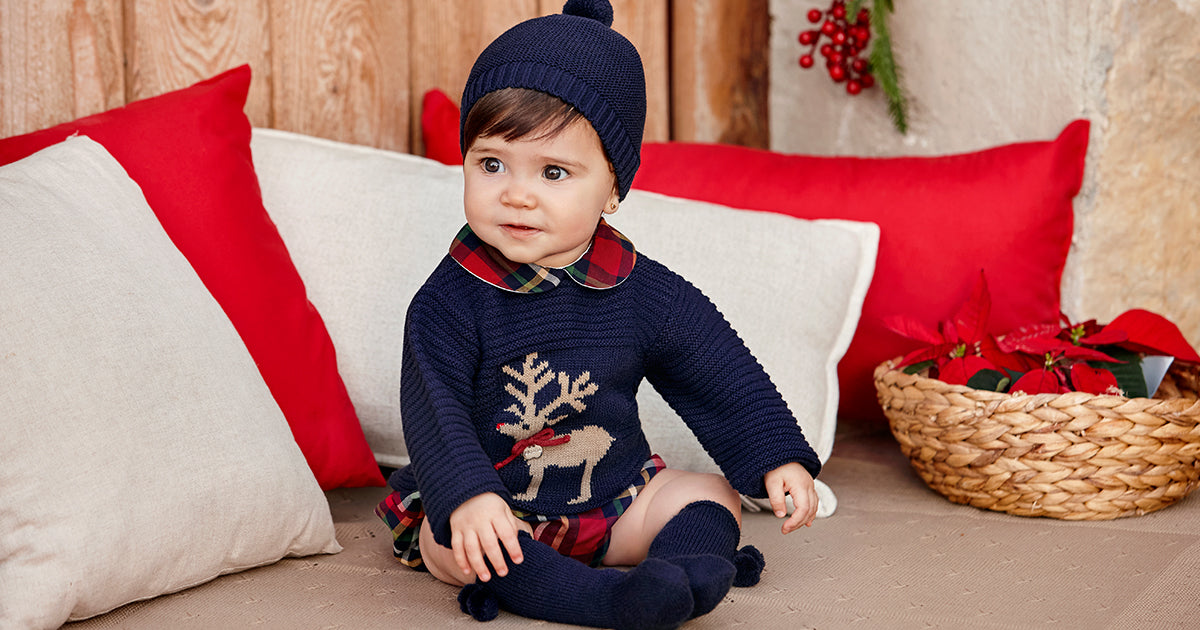 Roupa fashion de natal bebe