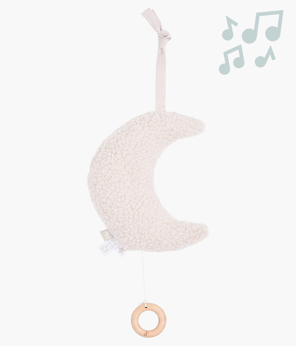 Jollein Peluche Musical Lua Pelo Polar para Bebé - Bege