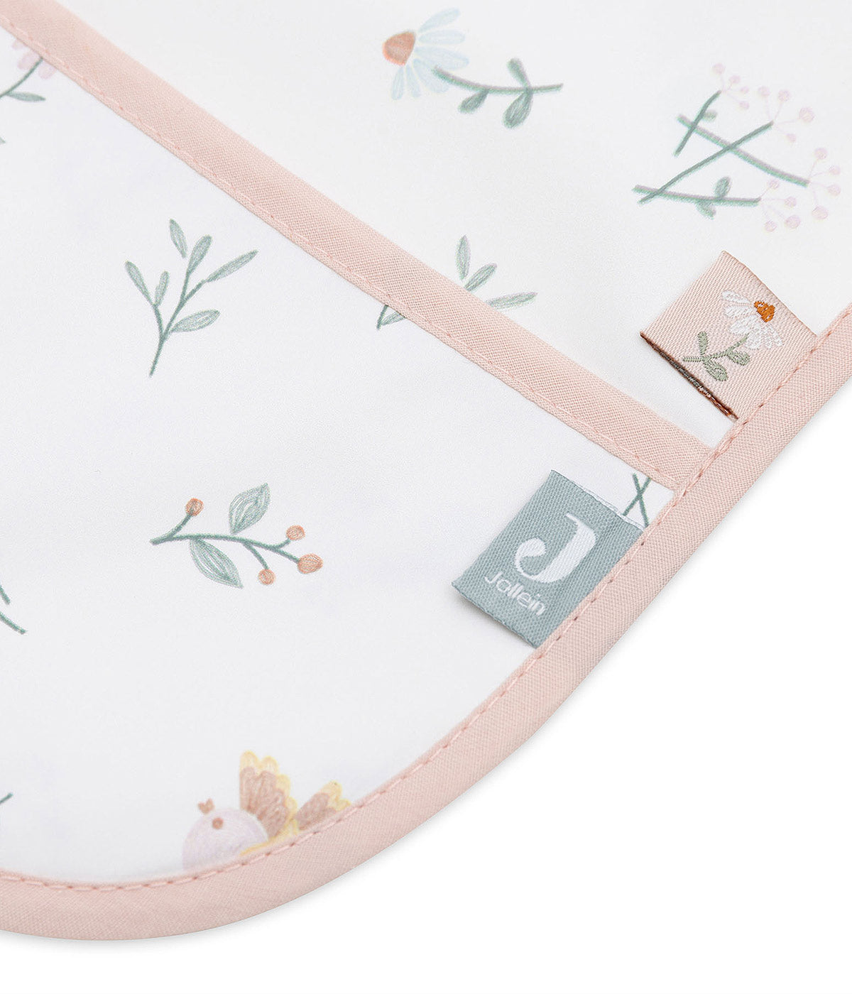Jollein Babete Impermeável Mangas Pássaros - Branco e Rosa