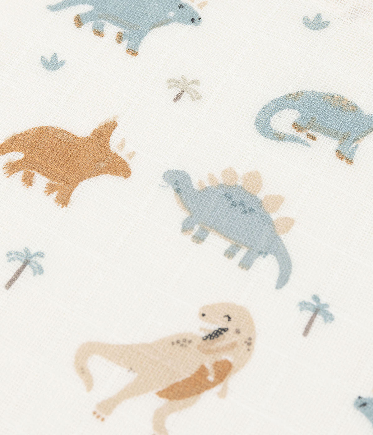 Jollein Pack 3 Fraldas Musselina em Algodão Dinossauros - Pérola