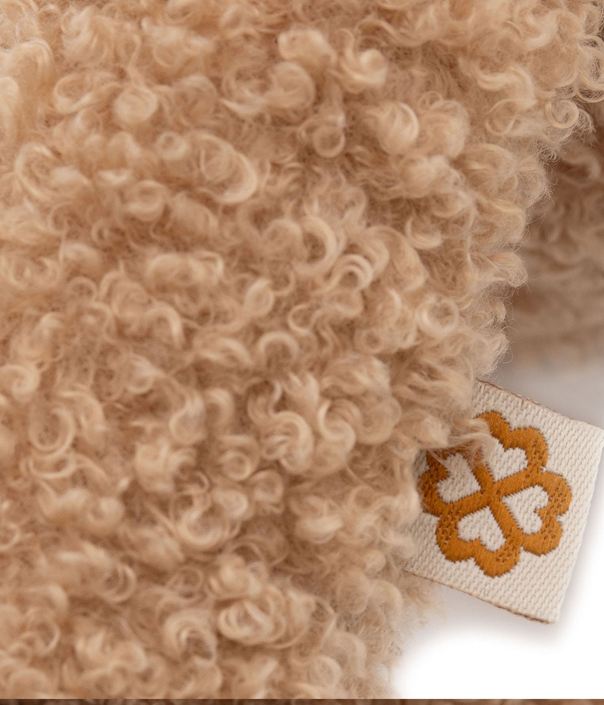 Jollein Peluche Coelho em Pelo Bouclé 37cm para Bebé - Bege