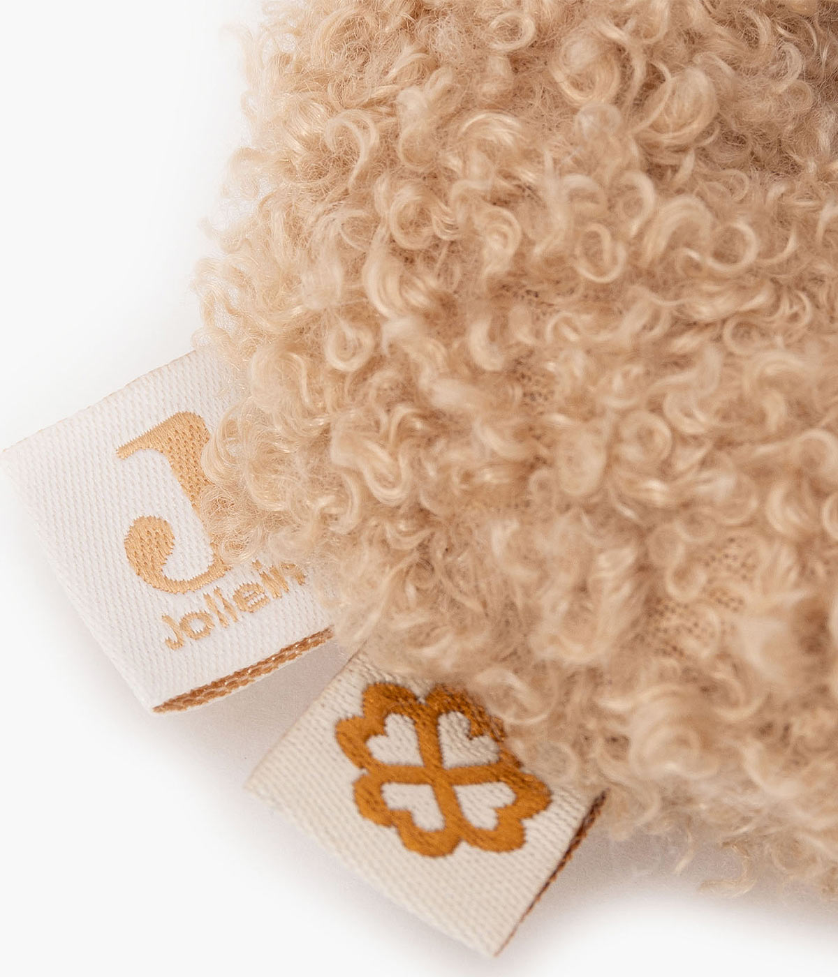 Jollein Chocalho com Guizo em Pelo Bouclé Coelho - Bege