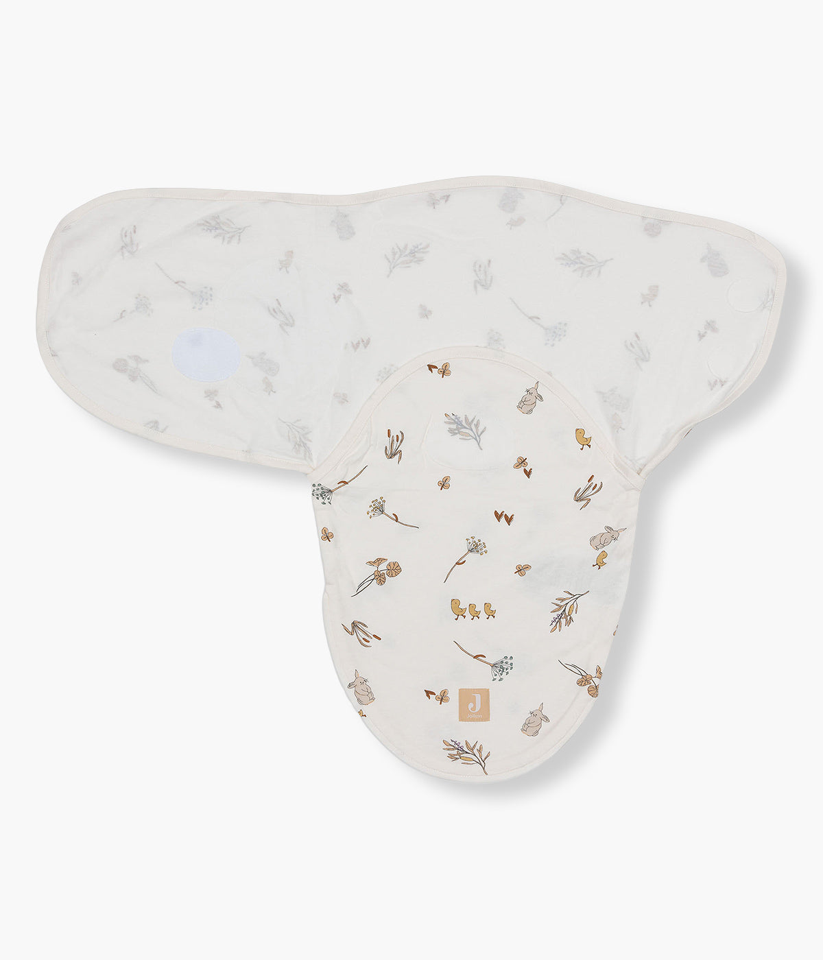 Jollein Swaddle Wrap Algodão com Velcro Animais - Pérola