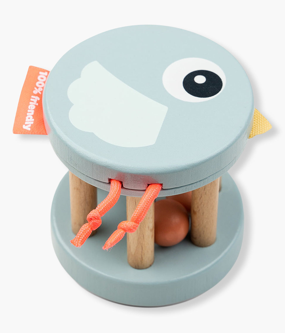 Done by Deer Chocalho de Madeira Birdee - Azul