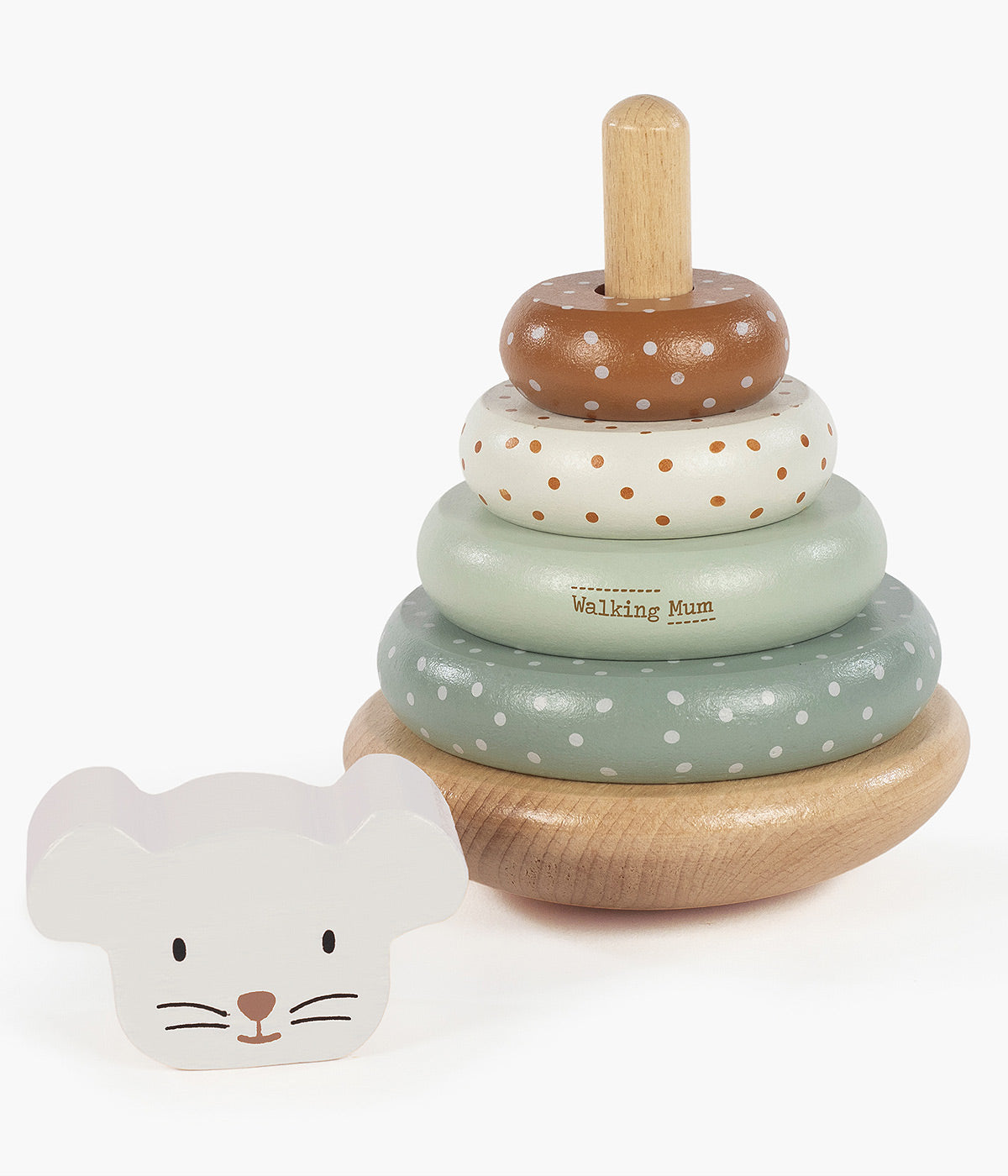 Walking Mum Torre de Empilhar Madeira com Equilíbrio Poppy