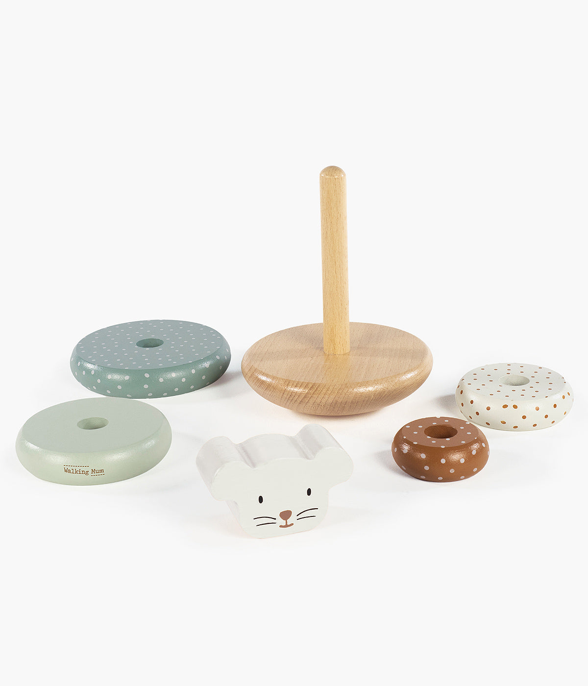 Walking Mum Torre de Empilhar Madeira com Equilíbrio Poppy