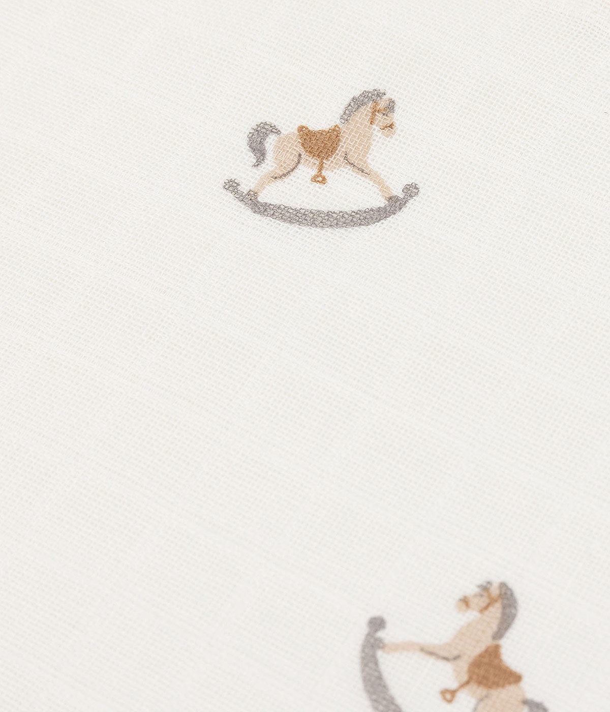 Jollein Pack 3 Fraldas Musselina Algodão Cavalos Madeira