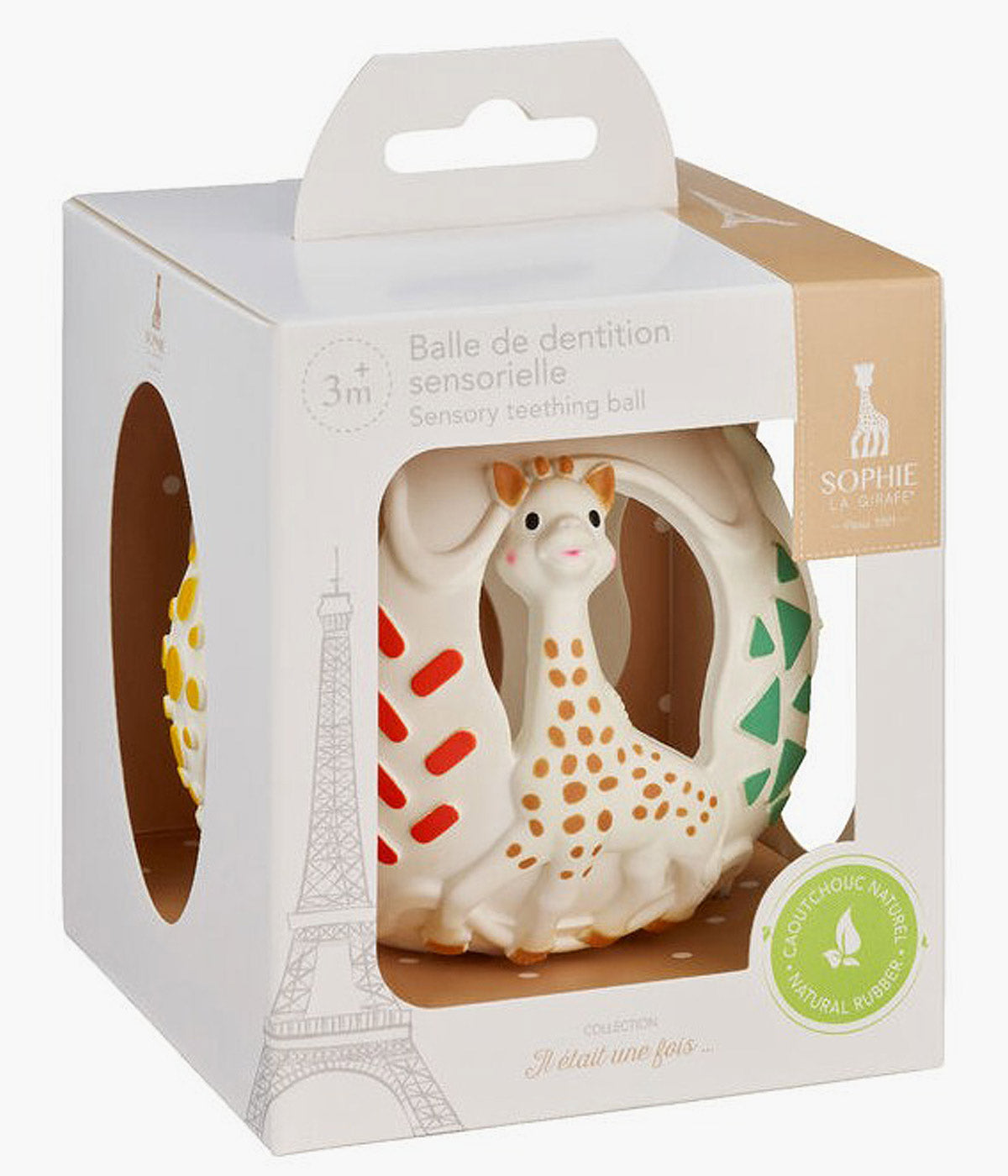 Sophie La Girafe Bola de Dentição Sensory em Borracha Natural