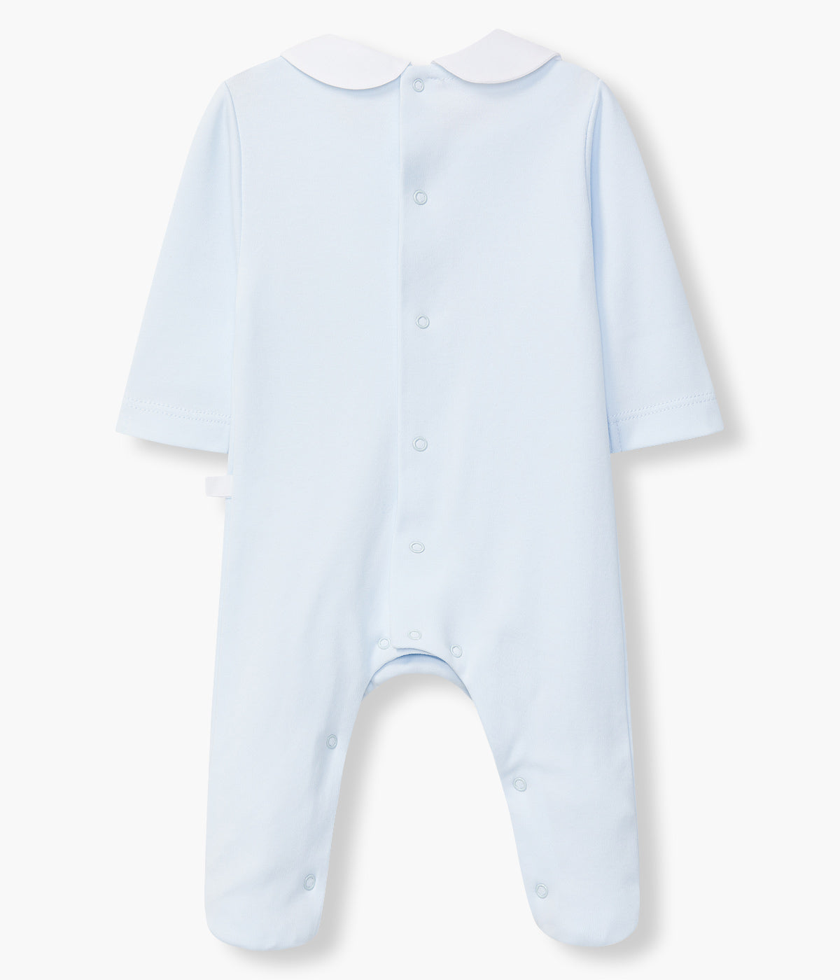 Babygrow em Algodão com Gola para Bebé Menino - Azul