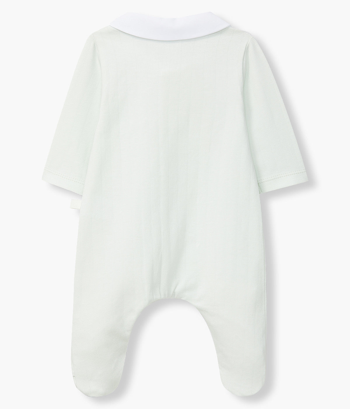 Babygrow em Algodão com Riscas com Relevo para Bebé - Verde