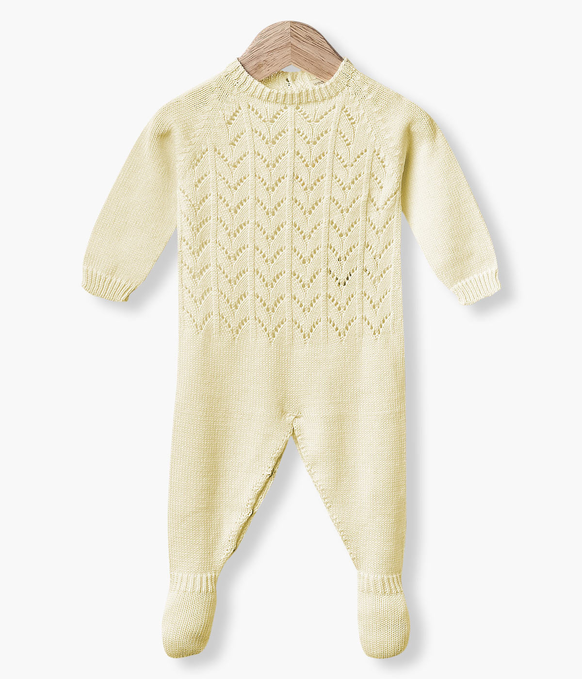 Babygrow em Malha de Algodão Orgânico para Bebé - Amarelo