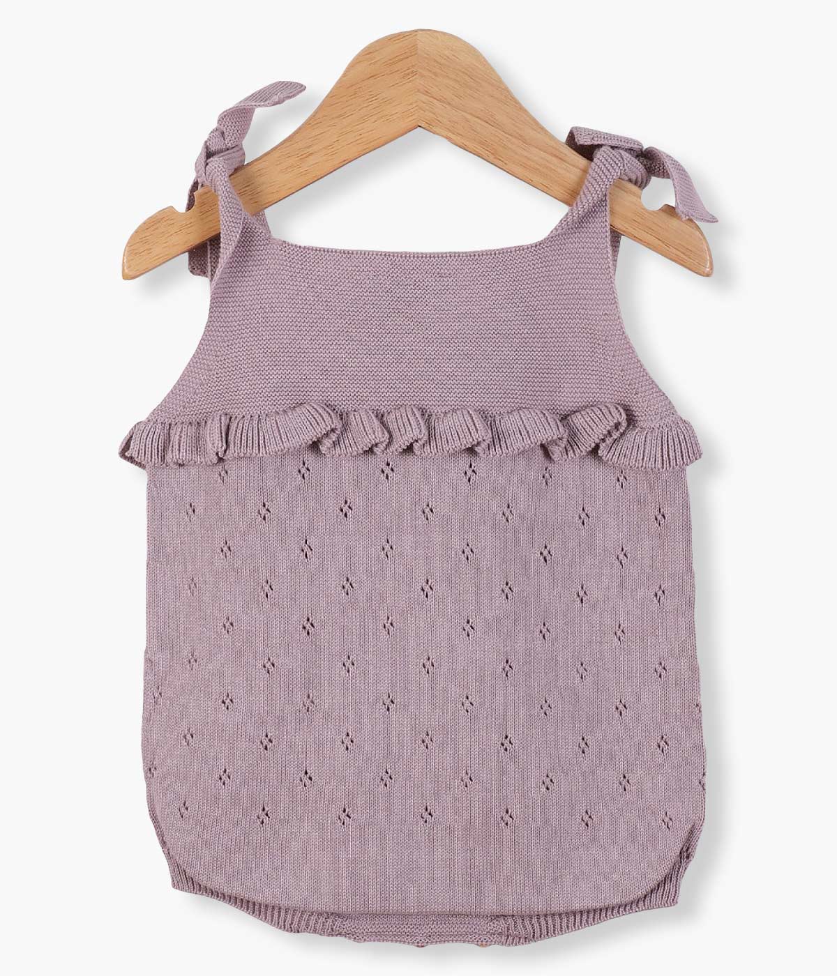 Fofo em Malha de Algodão Orgânico para Bebé - Lavanda