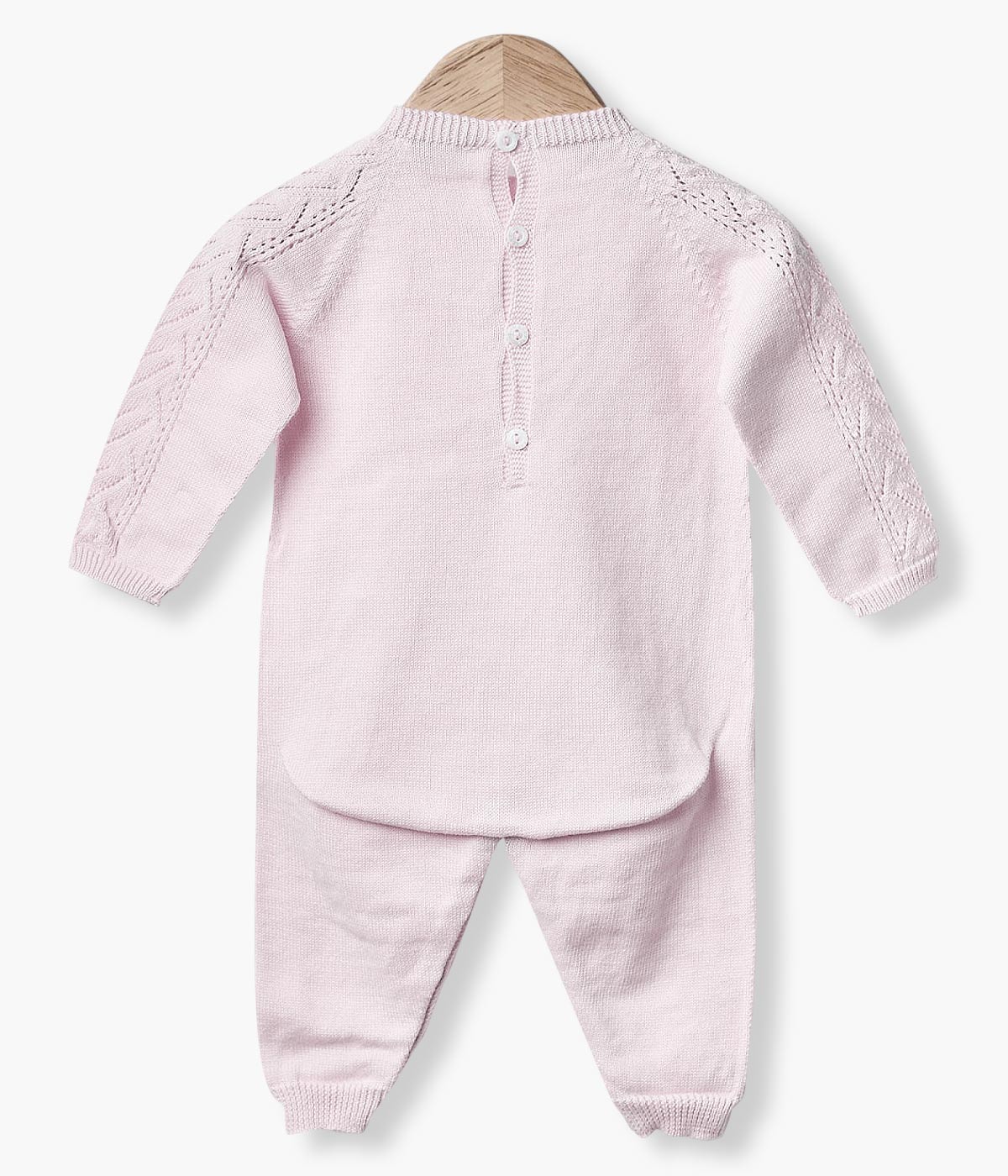 Babygrow Malha Algodão Orgânico Bebé Menina Wedoble - Rosa