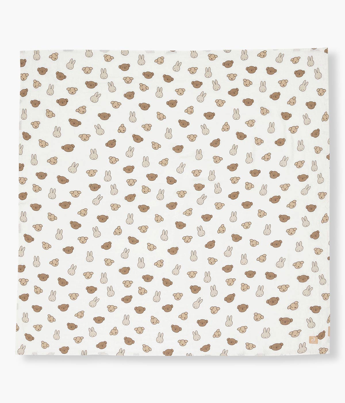 Jollein x Miffy Swaddle Musselina em Algodão - Branco