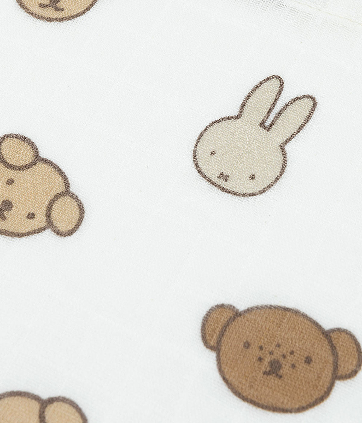 Jollein x Miffy Swaddle Musselina em Algodão - Branco