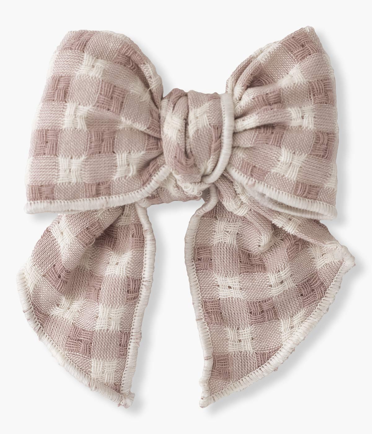 Gancho de Cabelo com Laço para Bebé Menina Vichy - Rosa