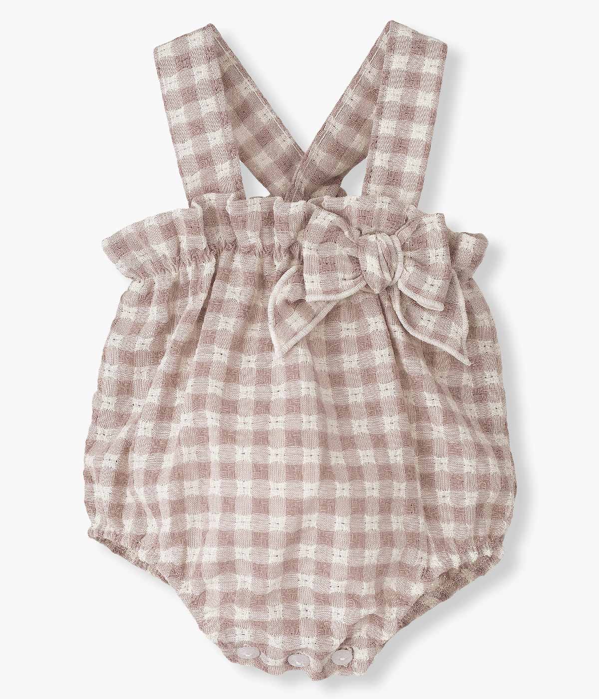 Fofo em Algodão para Bebé Menina Vichy Calamaro Baby - Rosa