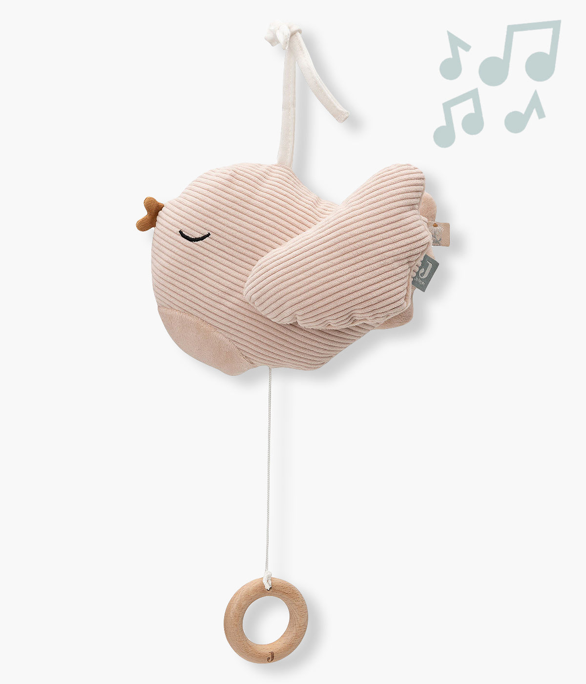 Peluche Musical Pássaro Bebé Jollein Lovely Birds - Rosa