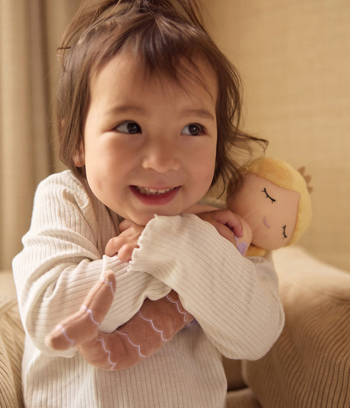 Peluche para Bebé Menina Sereira Ella Jollein 32cm - Rosa Velho