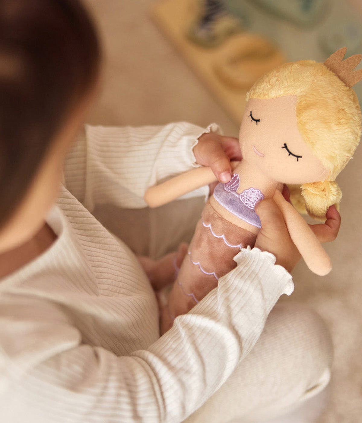 Peluche para Bebé Menina Sereira Ella Jollein 32cm - Rosa Velho