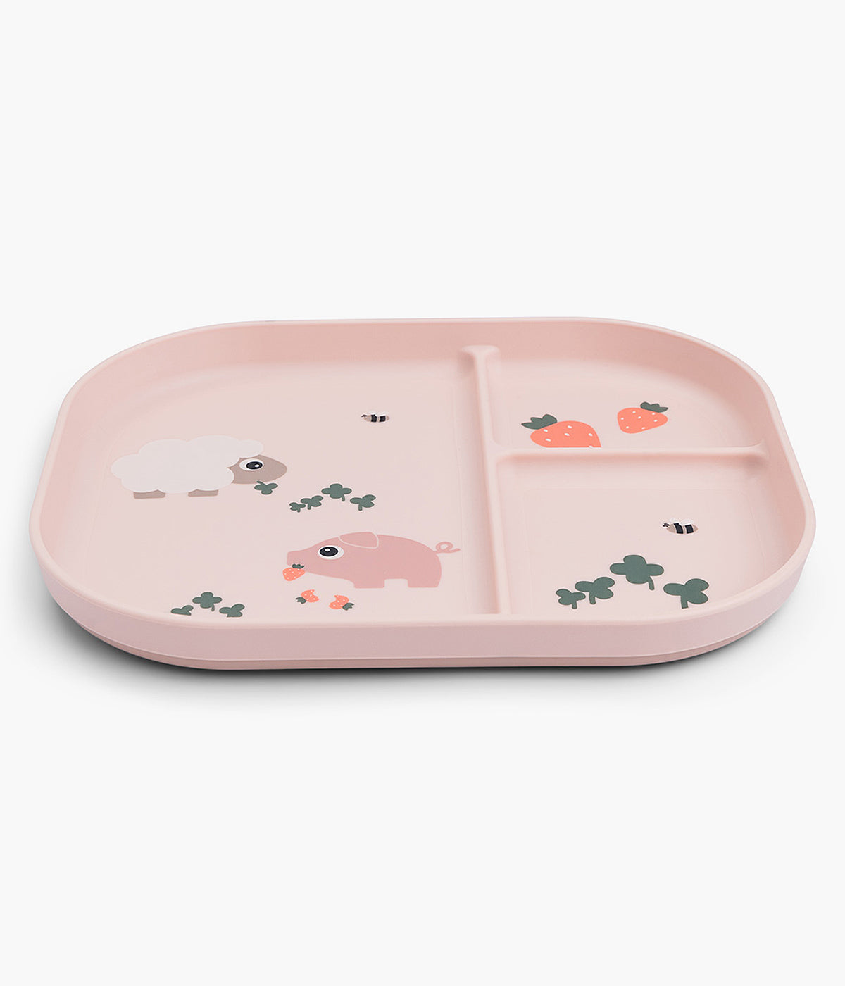 Prato c/ Divisórias Done by Deer Foodie Tiny Farm - Rosa