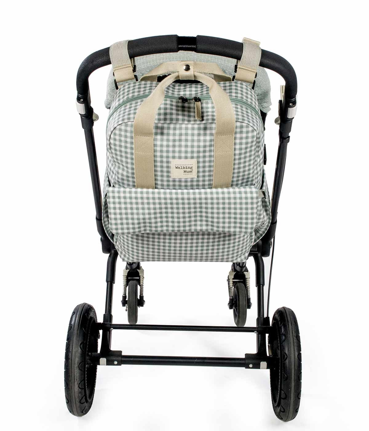 Walking Mum Mochila de Maternidade I Love Vichy Green - Verde