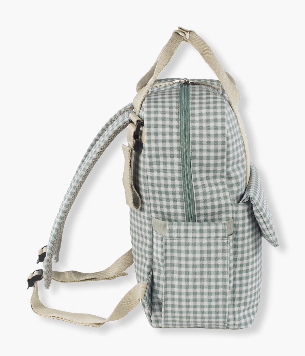 Walking Mum Mochila de Maternidade I Love Vichy Green - Verde