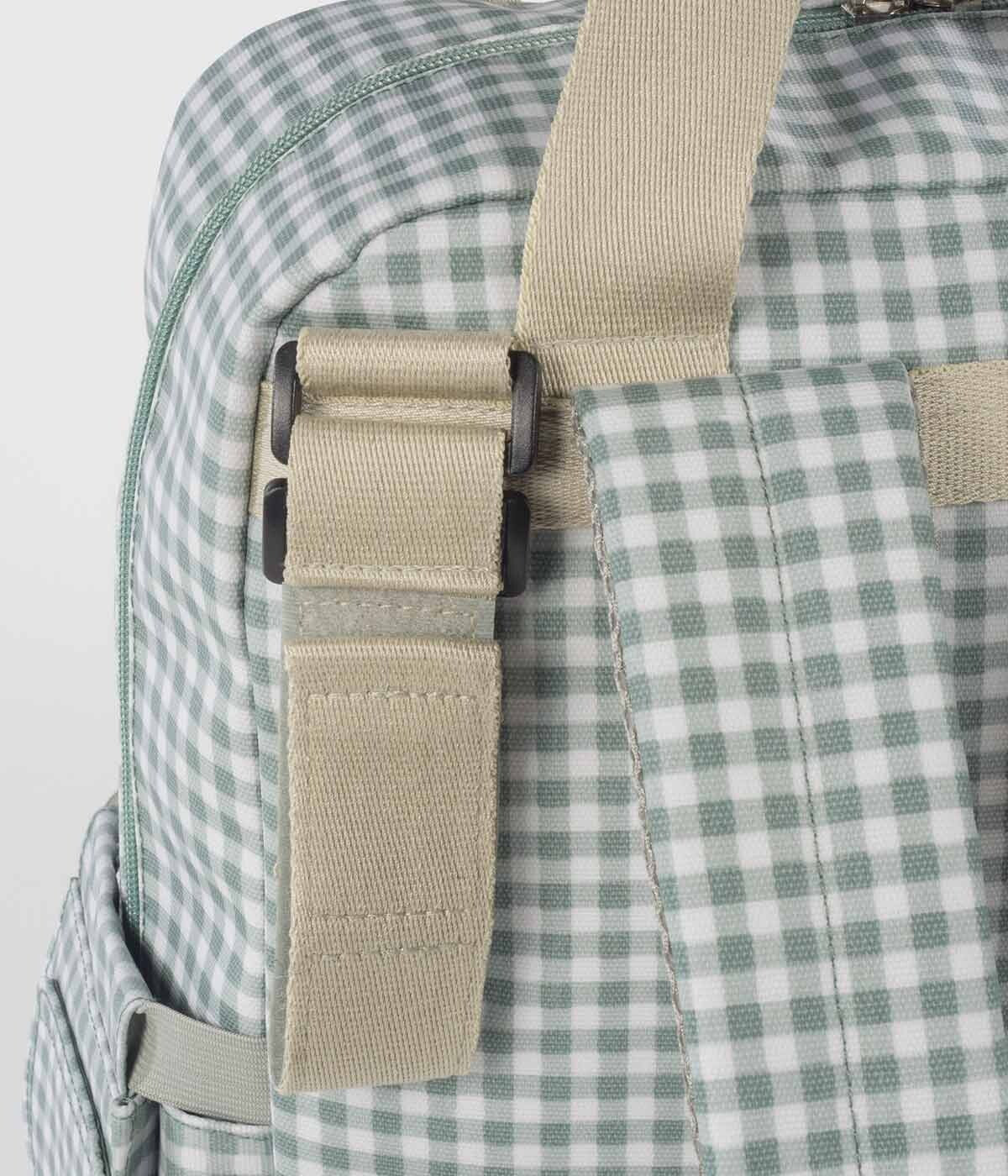 Walking Mum Mochila de Maternidade I Love Vichy Green - Verde