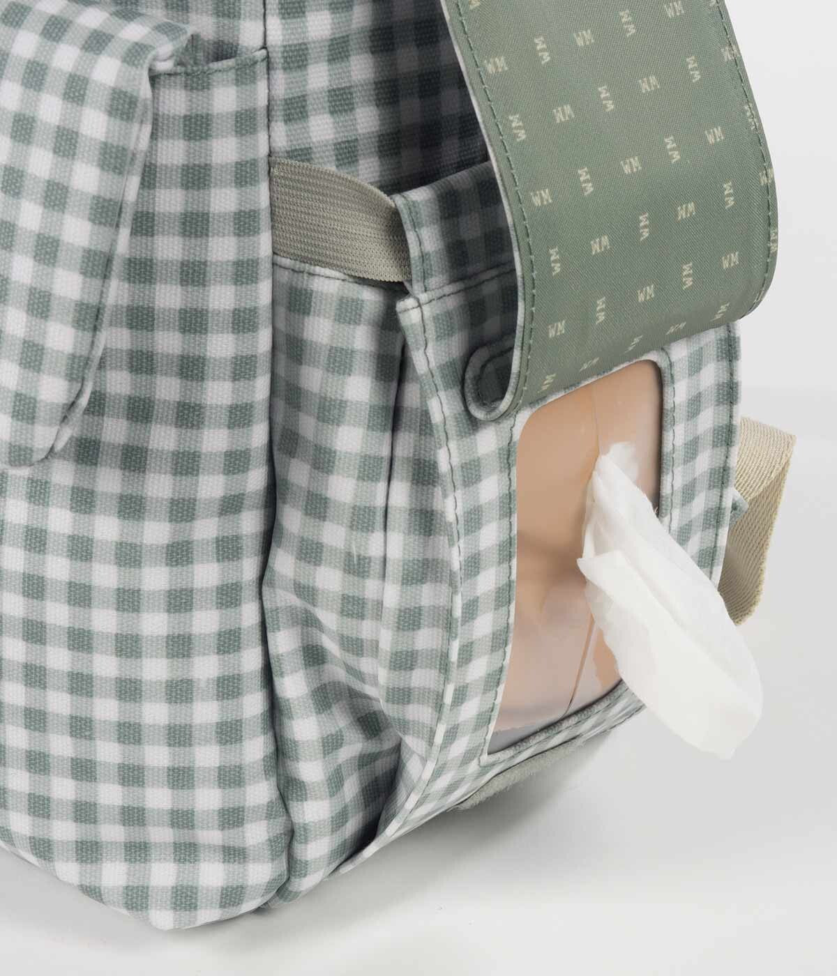 Walking Mum Mochila de Maternidade I Love Vichy Green - Verde