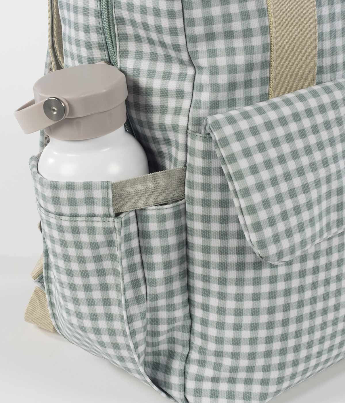 Walking Mum Mochila de Maternidade I Love Vichy Green - Verde