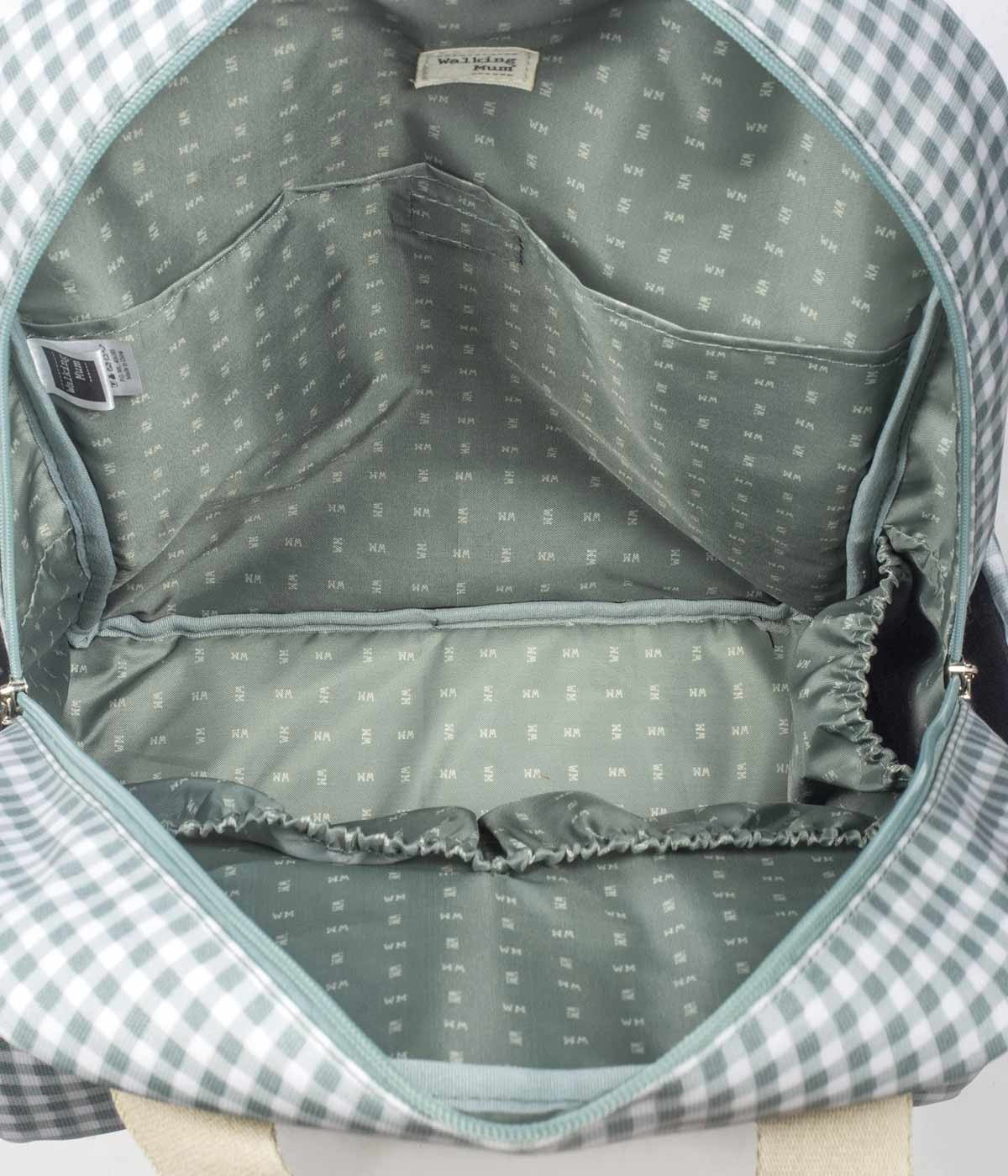 Walking Mum Mochila de Maternidade I Love Vichy Green - Verde