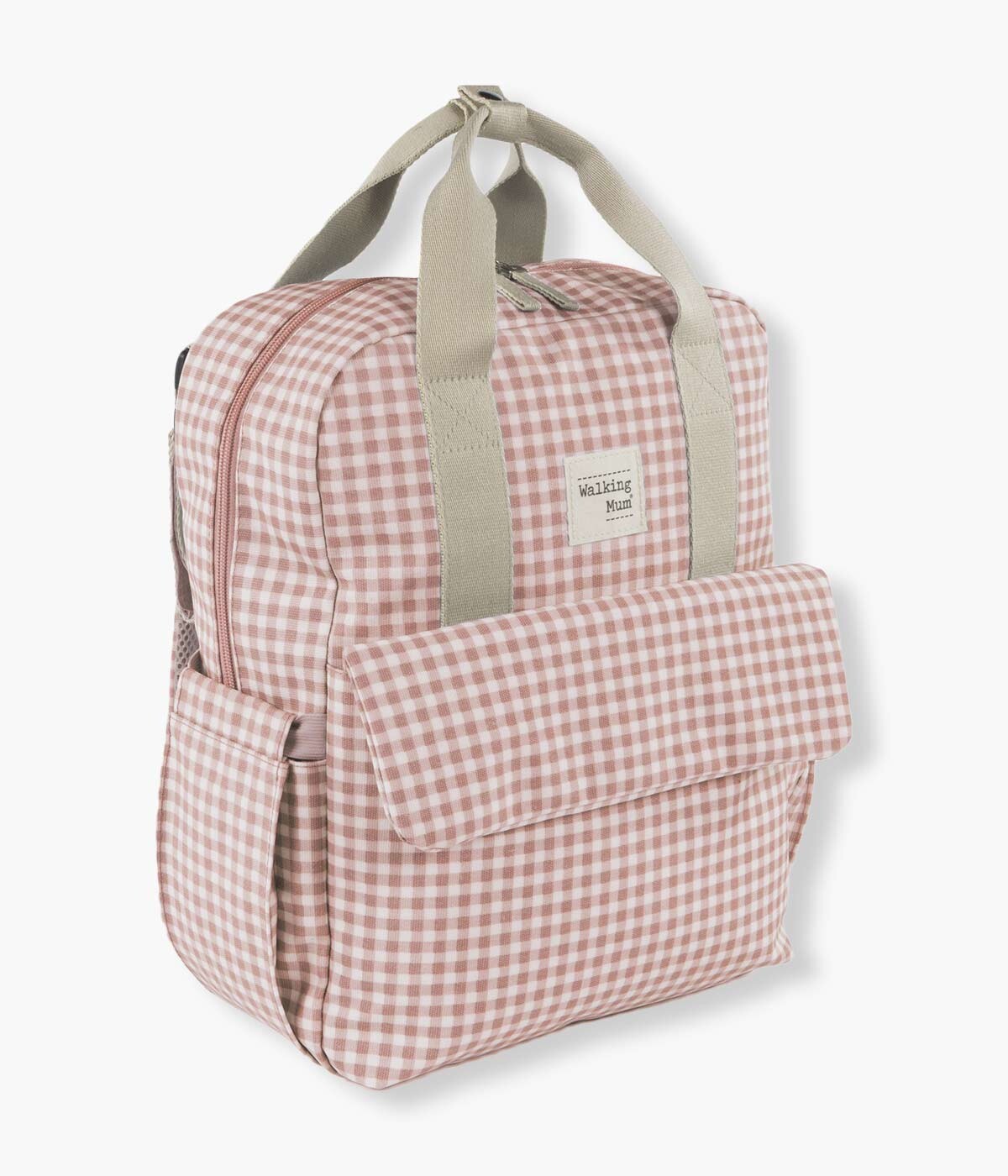 Walking Mum Mochila de Maternidade I Love Vichy Pink - Rosa