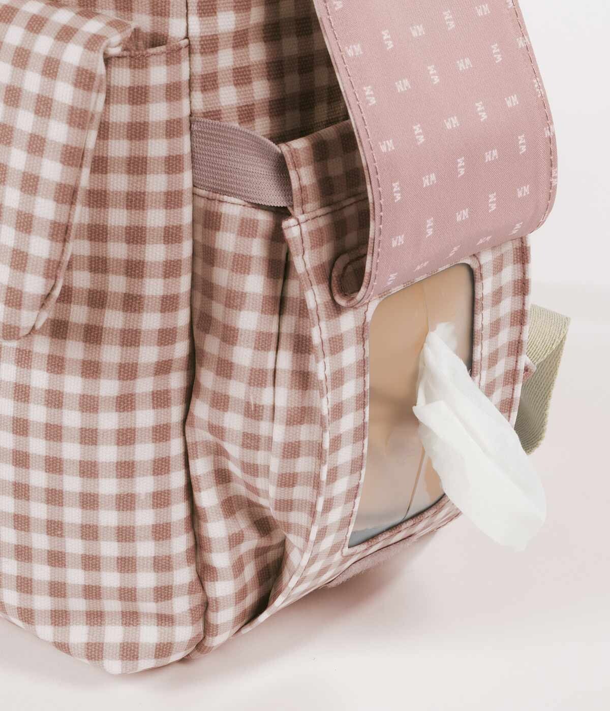 Walking Mum Mochila de Maternidade I Love Vichy Pink - Rosa