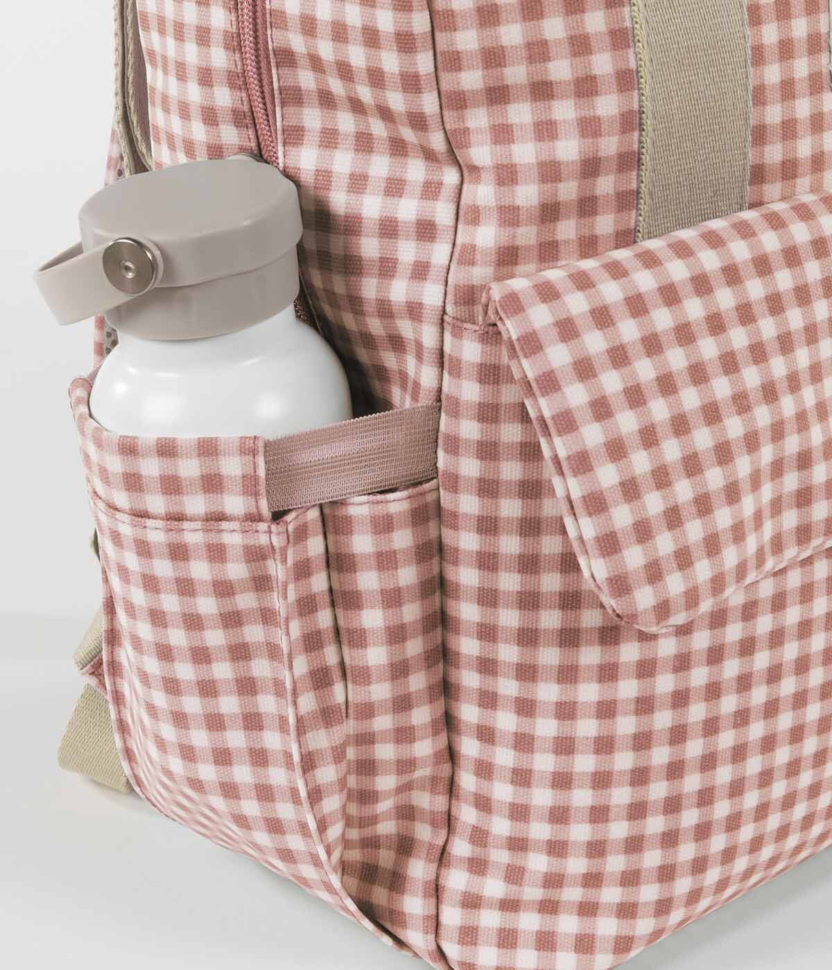 Walking Mum Mochila de Maternidade I Love Vichy Pink - Rosa