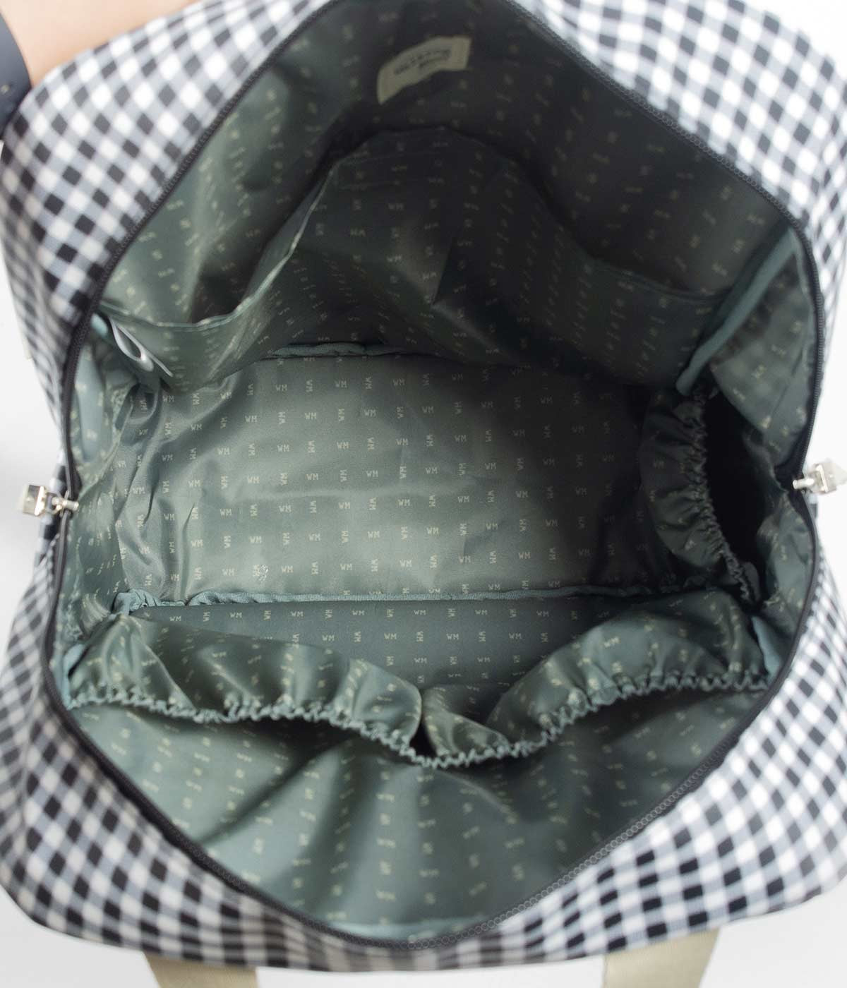 Walking Mum Mochila de Maternidade I Love Vichy Black - Preto