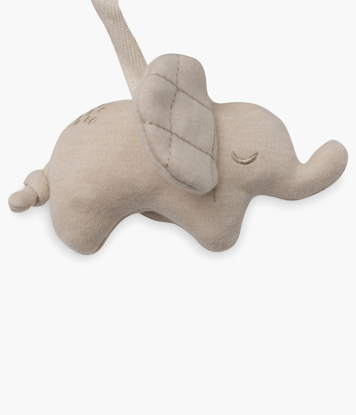 Espiral de Atividades Elephant Tales da Jollein para bebé com três adoráveis elefantes em diferentes texturas: veludo, canelado e orelhas xadrez. Estimula os sentidos, promove o desenvolvimento motor e prende-se facilmente ao ovo, carrinho ou berço.