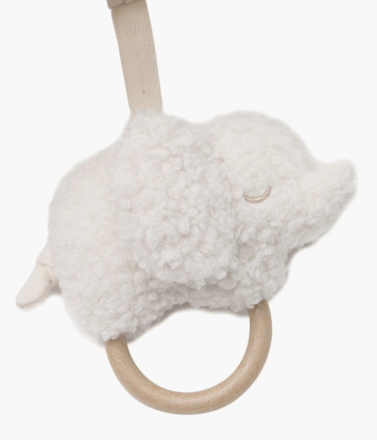 Espiral de Atividades Elephant Tales da Jollein para bebé com três adoráveis elefantes em diferentes texturas: veludo, canelado e orelhas xadrez. Estimula os sentidos, promove o desenvolvimento motor e prende-se facilmente ao ovo, carrinho ou berço.