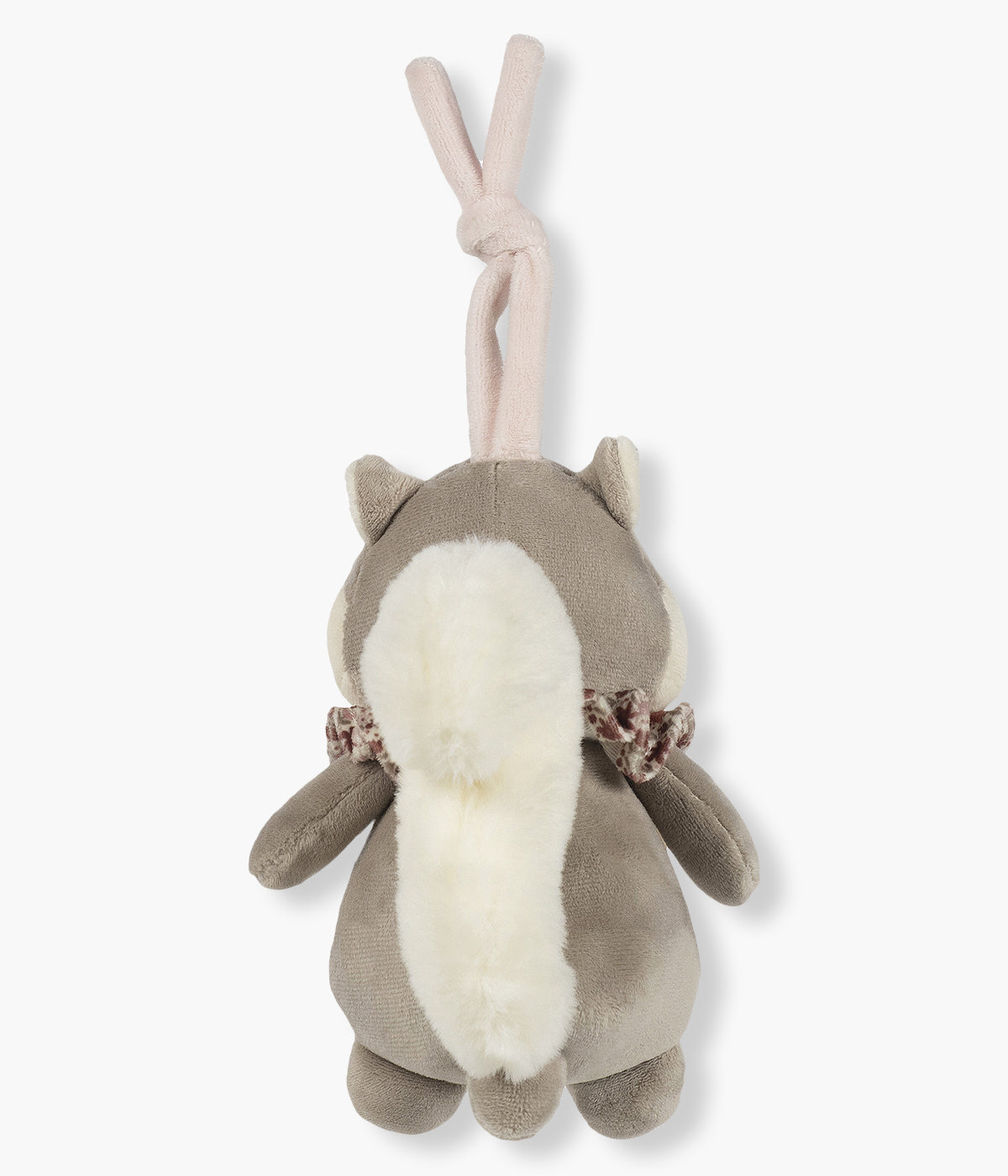 Peluche musical Pasito a Pasito Cherry Flowers em forma de esquilo para bebé menina e recém-nascida. Com um design encantador e uma textura macia, este esquilo traz um toque de ternura ao berço ou parque, criando um ambiente relaxante e estimulante ao mesmo tempo.