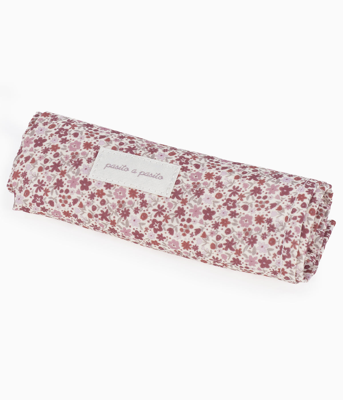 Pack de 2 fraldas musselina em bambu Cherry Flowers da Pasito a Pasito para bebé menina e recém-nascida. Suaves e respiráveis fraldas com padrão floral, perfeitas para vários momentos tais como alimentação ou apoio na muda da fralda.