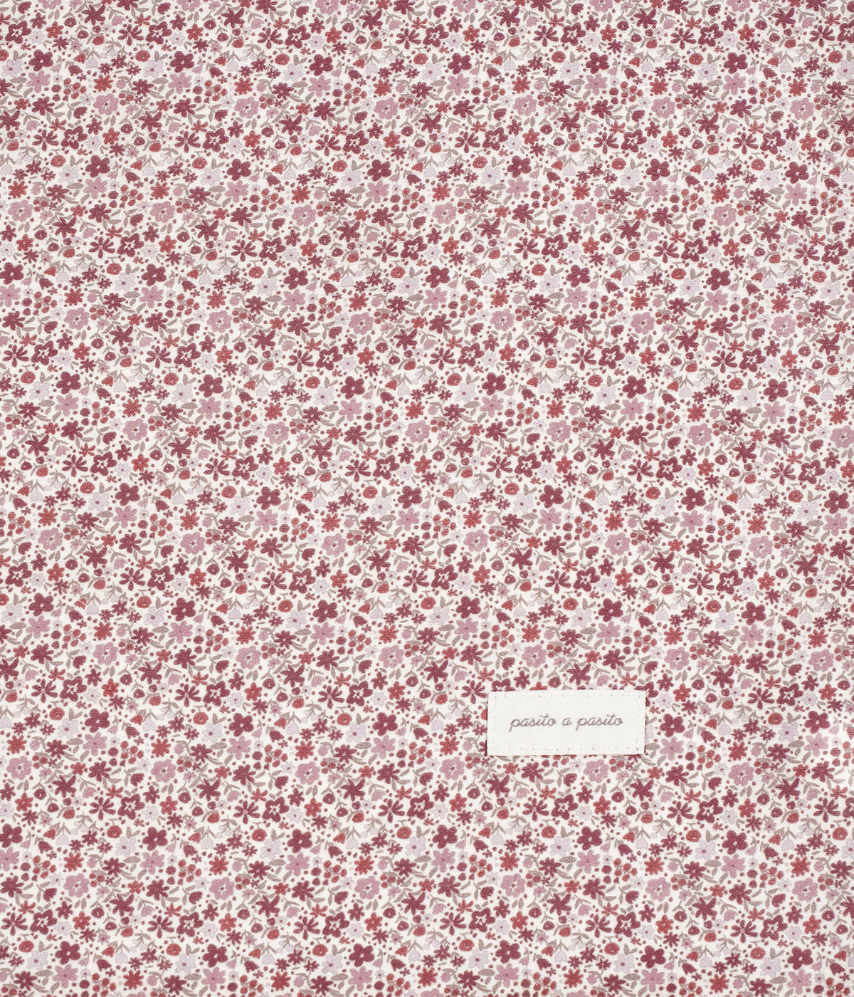 Swaddle musselina em bambu Pasito a Pasito Cherry Flowers com padrão floral.