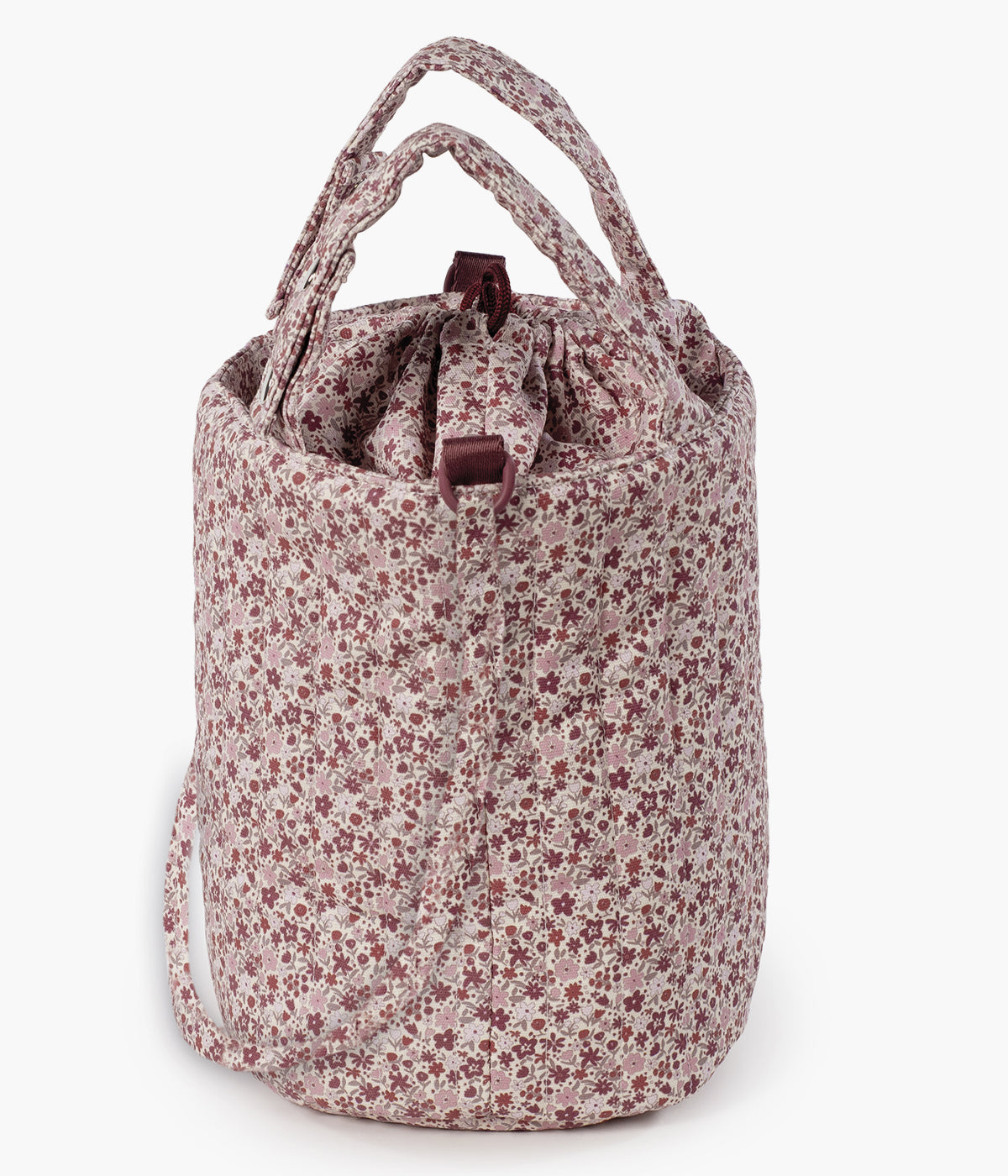 Bolsa Bucket Pasito a Pasito Cherry Flowers vista de lado.