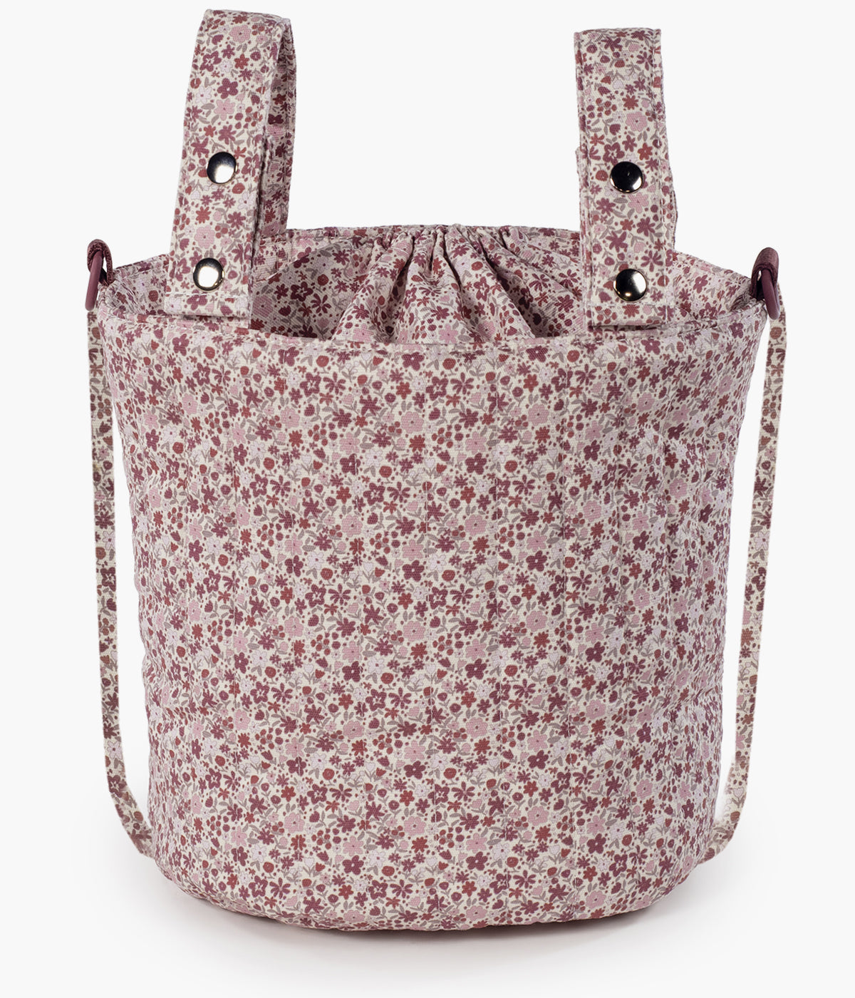 Bolsa Bucket Pasito a Pasito Cherry Flowers vista de trás.