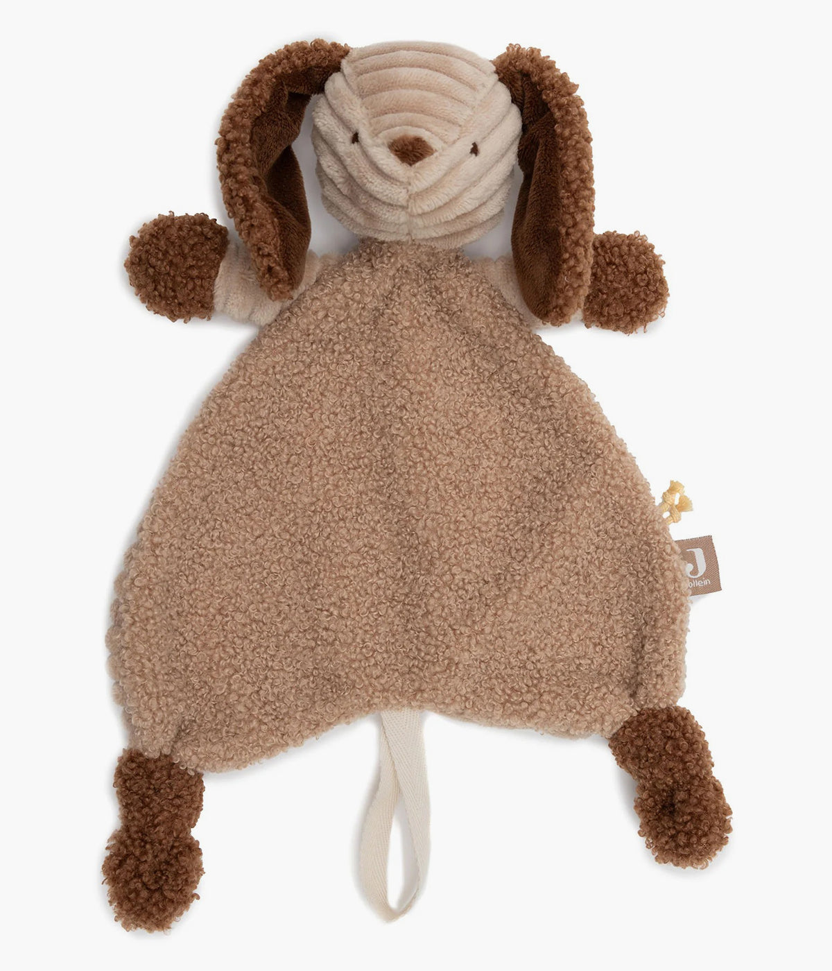 Doudou com Prende Chupetas Cão Diego Jollein Animal Friends