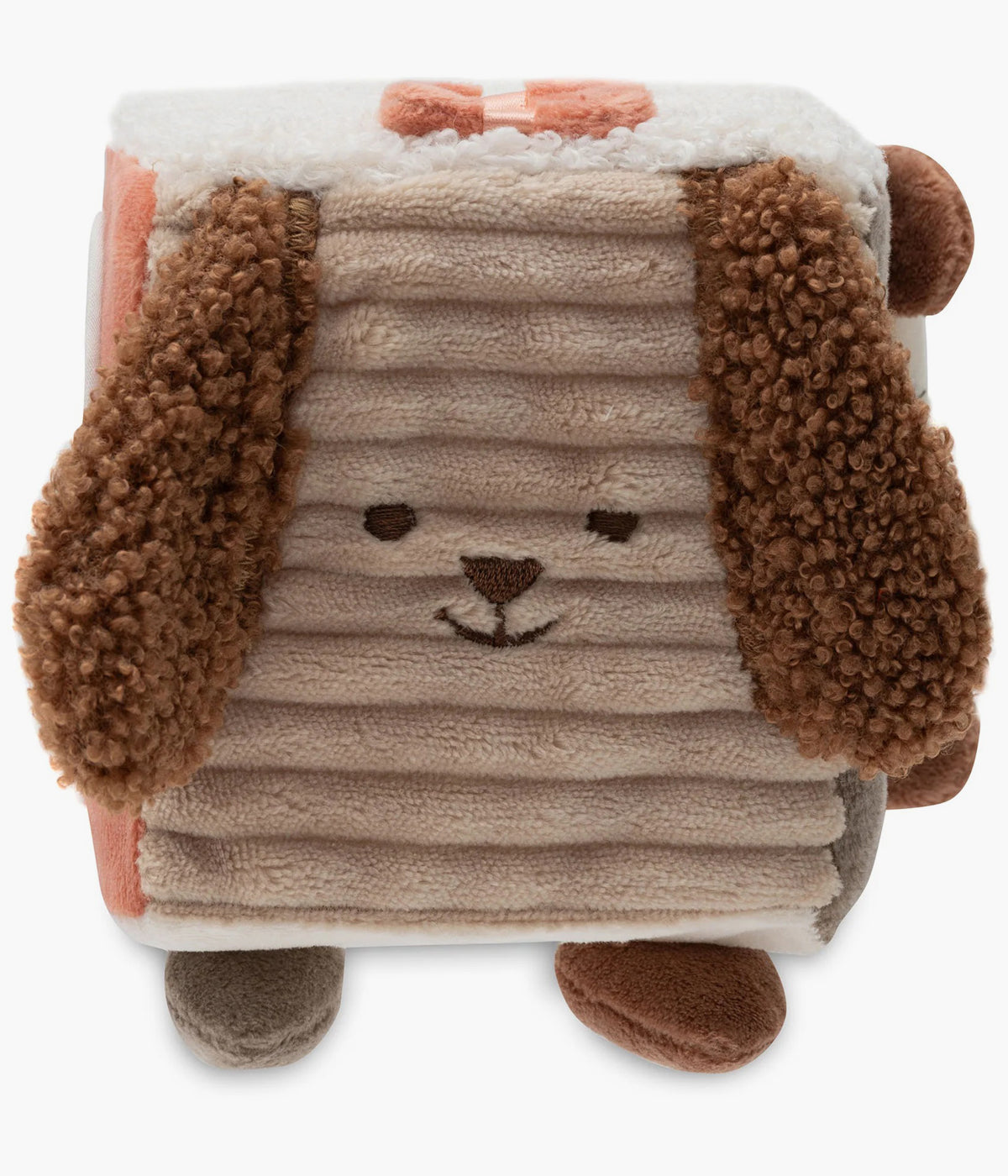 Cubo de Atividades Animal Friends da Jollein para bebé e recém-nascido(a). Com chocalhos, espelhos e tecidos crepitantes que estimulam o desenvolvimento do bebé, este brinquedo envolvente é perfeito para pendurar ou para o bebé manusear.