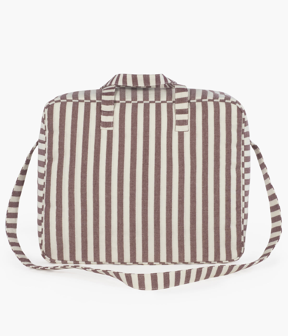 Mala de maternidade Pasito a Pasito Cherry Strips vista de trás.