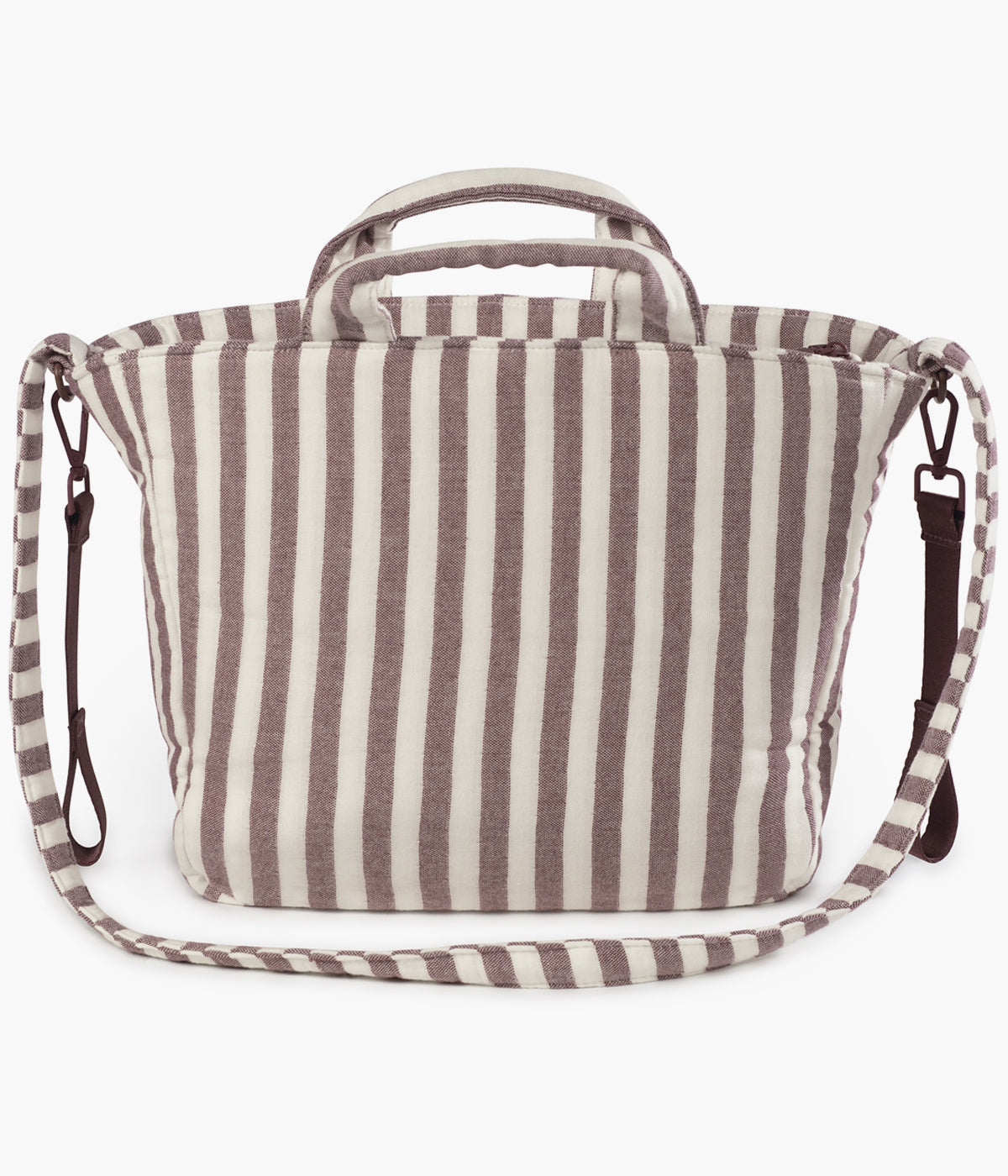 Bolsa de passeio Cherry Strips da Pasito a Pasito vista de trás.