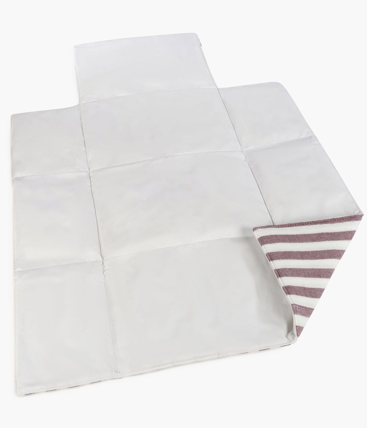 Muda fraldas portátil Cherry Strips da Pasito a Pasito aberto.