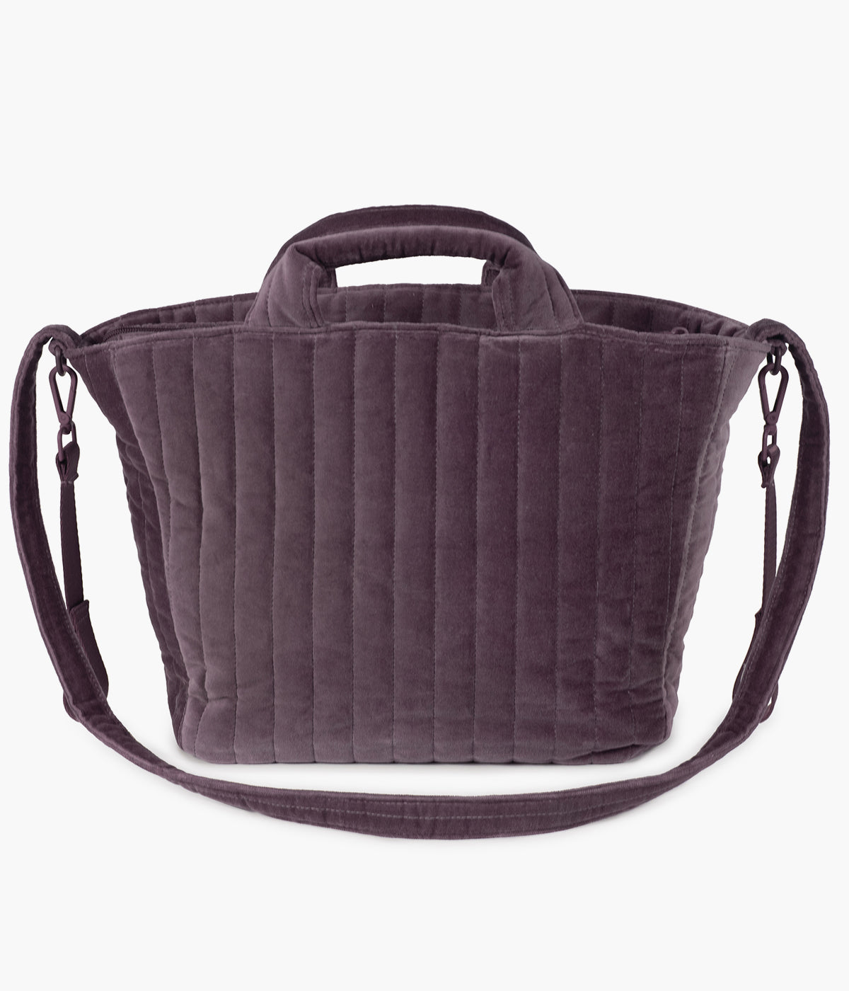 Bolsa de passeio Cherry Velvet da Pasito a Pasito vista de trás.