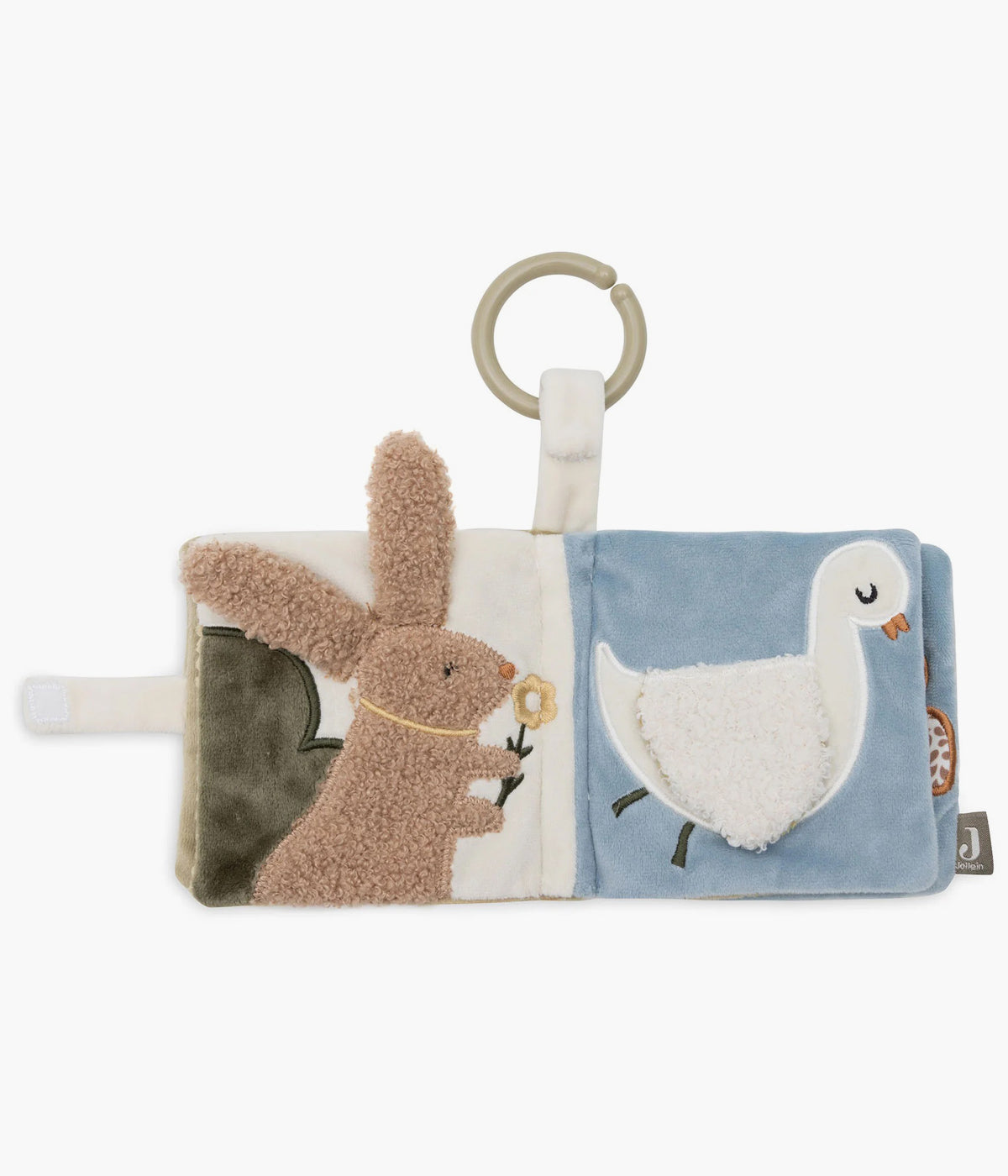 Livro de Atividades Tiny Park da Jollein para bebé e recém-nascido(a). Adorável livro que estimula os sentidos do bebé com páginas suaves, animais adoráveis, sons crocantes e um pequeno espelho. Perfeito para explorar, tocar e desenvolver as primeiras habilidades motoras.