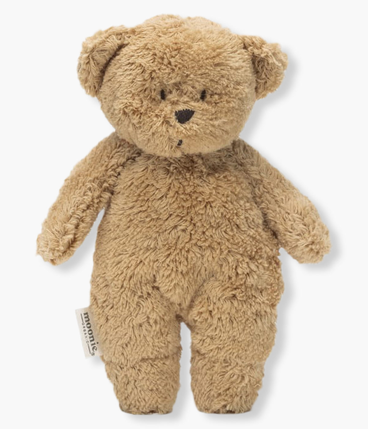 O peluche sensorial Moonie Sensory Little Teddy Capuccino em algodão orgânico é o companheiro perfeito para as pequenas mãos do(a) bebé. Macio, fácil de agarrar e ideal para estimular o desenvolvimento sensorial e motor do bebé desde o primeiro dia.